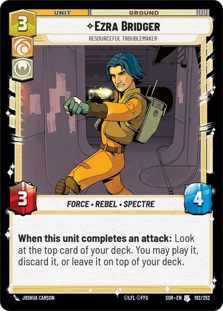 Image for Ezra Bridger - Resourceful Troublemaker - Star Wars: Unlimited