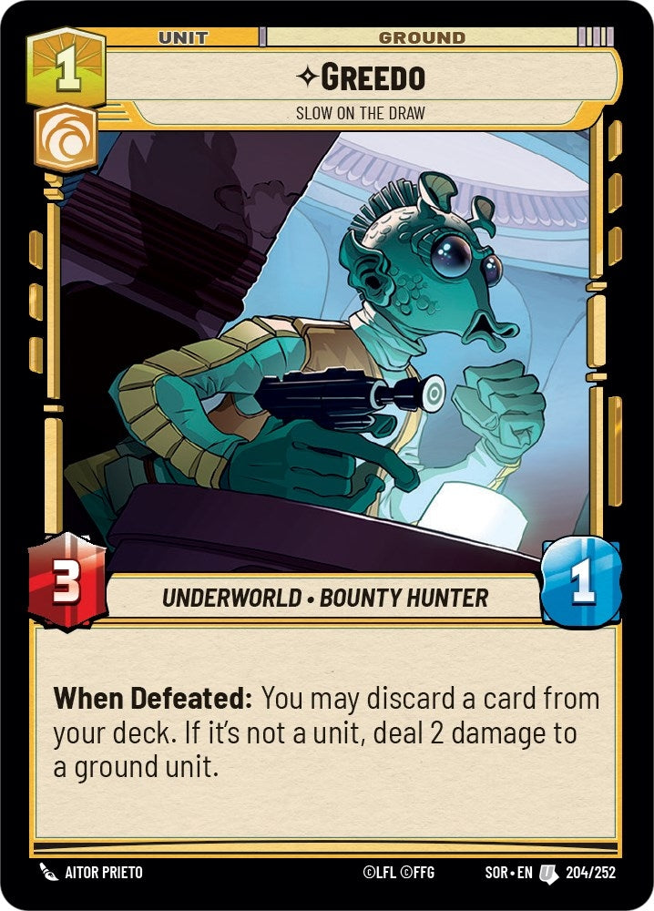 Image for Greedo - Slow on the Draw - Star Wars: Unlimited