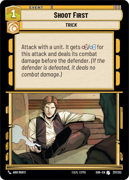 Image for Shoot First - Star Wars: Unlimited