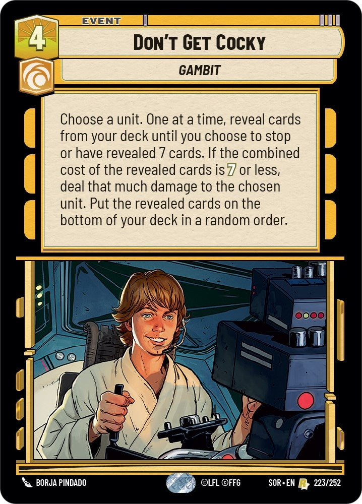 Image for Don't Get Cocky - Star Wars: Unlimited