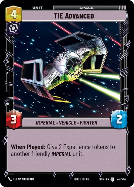 Image for TIE Advanced - Star Wars: Unlimited