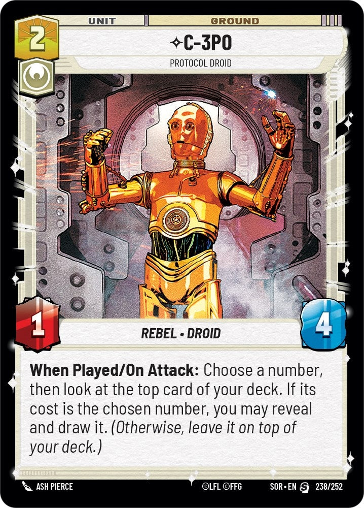 Image for C-3PO - Protocol Droid - Star Wars: Unlimited