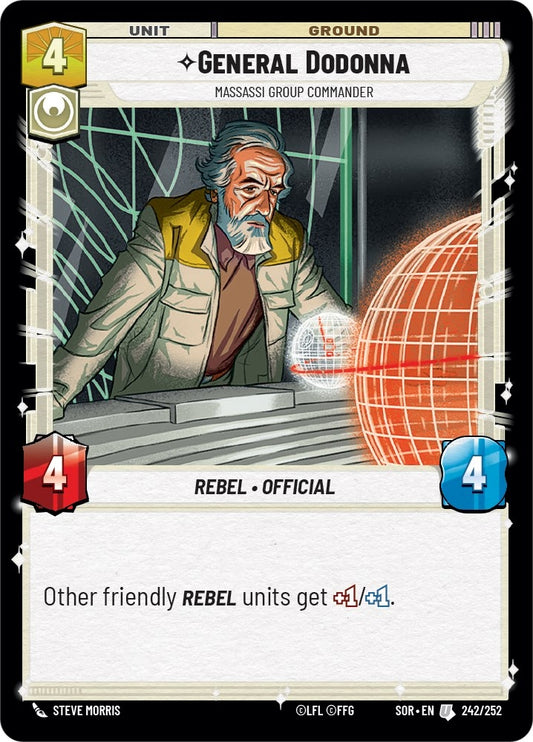 Image for General Dodonna - Massassi Group Commander - Star Wars: Unlimited