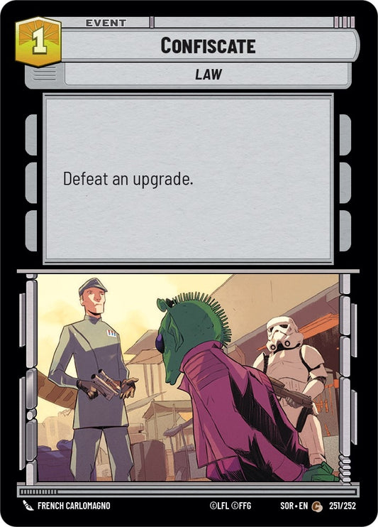 Image for Confiscate - Star Wars: Unlimited