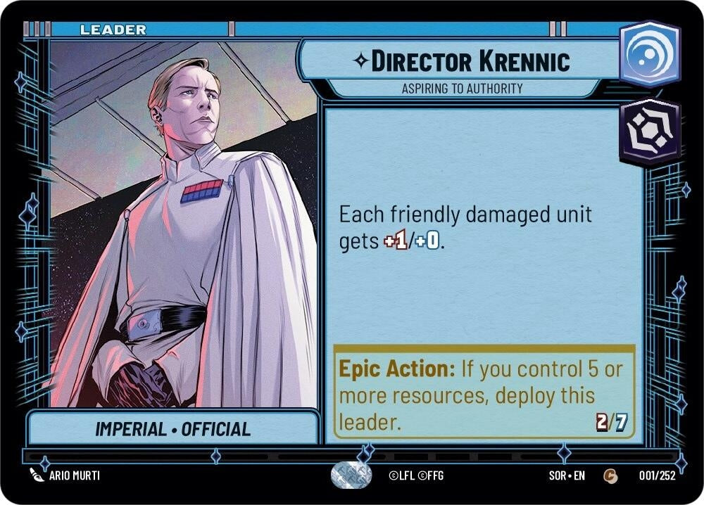 Image for Director Krennic - Aspiring to Authority - Star Wars: Unlimited