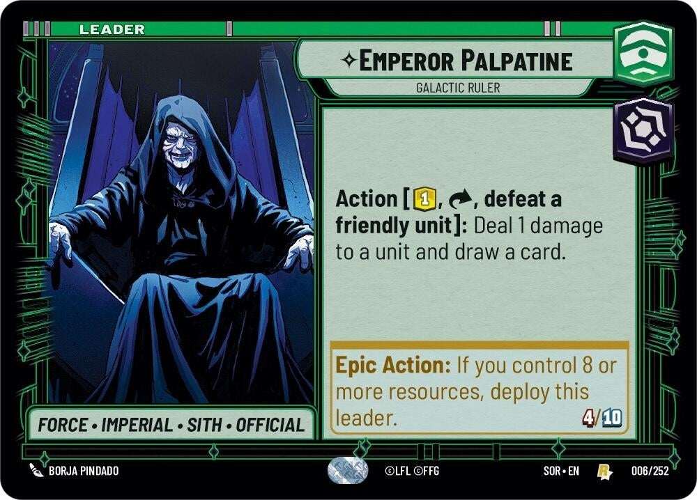 Image for Emperor Palpatine - Galactic Ruler - Star Wars: Unlimited