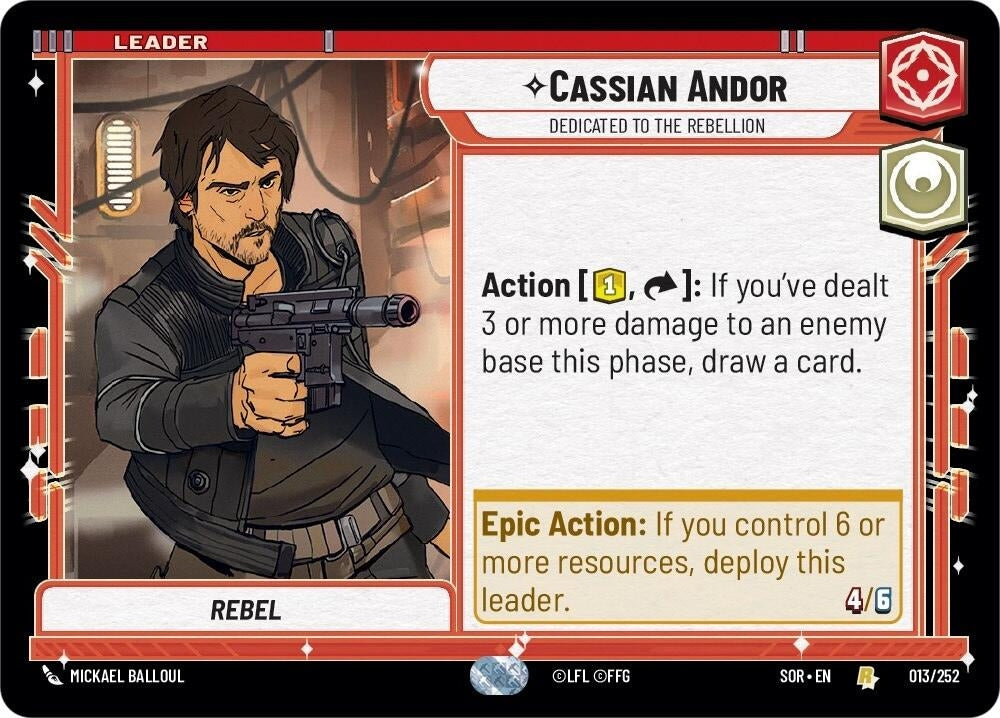 Image for Cassian Andor - Dedicated to the Rebellion - Star Wars: Unlimited