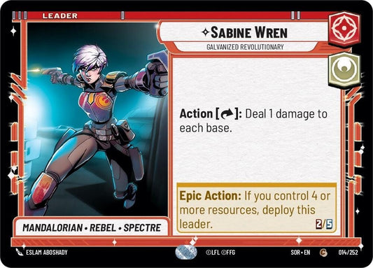 Image for Sabine Wren - Galvanized Revolutionary - Star Wars: Unlimited