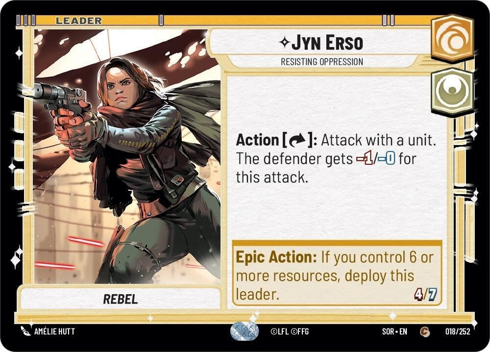 Image for Jyn Erso - Resisting Oppression - Star Wars: Unlimited