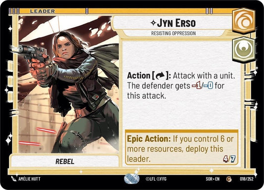 Image for Jyn Erso - Resisting Oppression - Star Wars: Unlimited