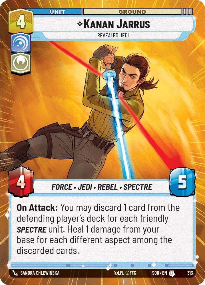 Image for Kanan Jarrus - Revealed Jedi (Hyperspace) - Star Wars: Unlimited