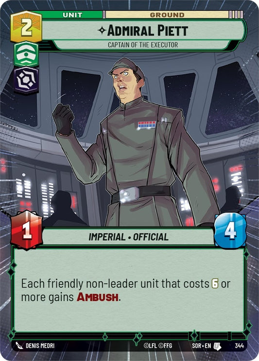 Image for Admiral Piett - Captain of the Executor (Hyperspace) - Star Wars: Unlimited