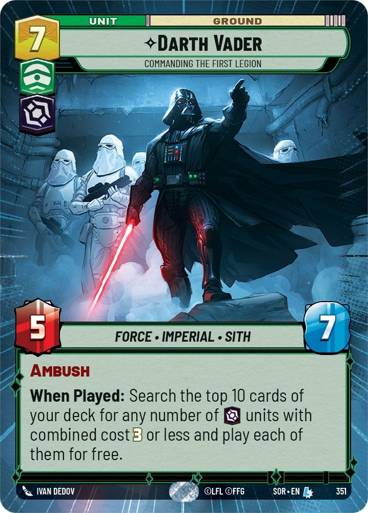 Image for Darth Vader - Commanding the First Legion (Hyperspace) - Star Wars: Unlimited