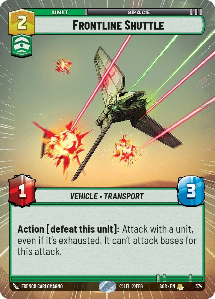 Image for Frontline Shuttle (Hyperspace) - Star Wars: Unlimited