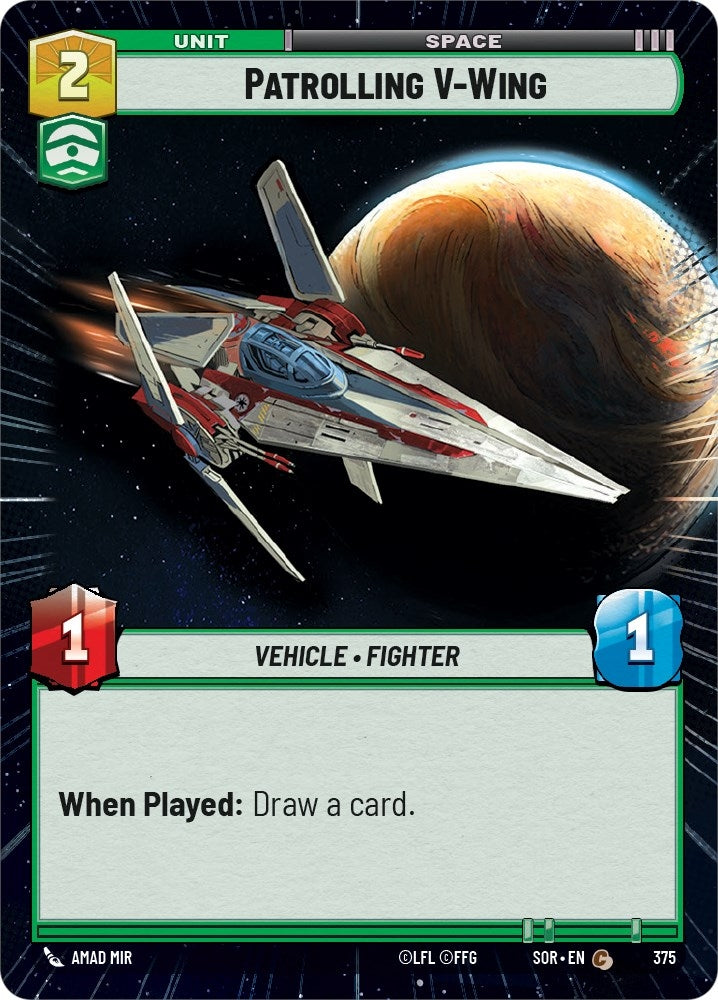 Image for Patrolling V-Wing (Hyperspace) - Star Wars: Unlimited