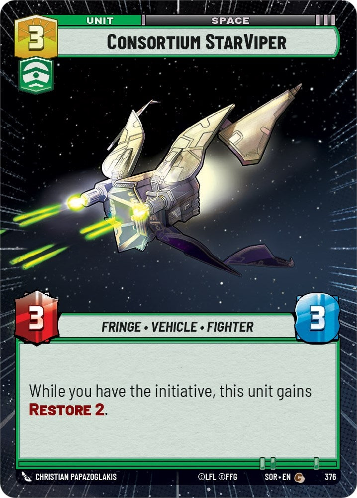 Image for Consortium StarViper (Hyperspace) - Star Wars: Unlimited