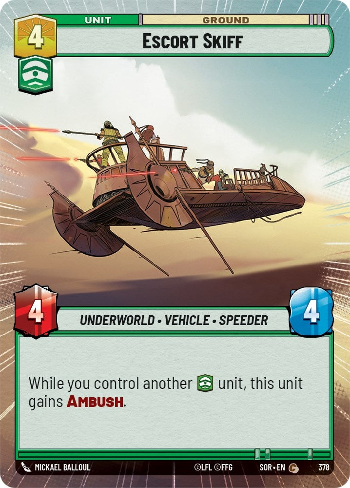 Image for Escort Skiff (Hyperspace) - Star Wars: Unlimited