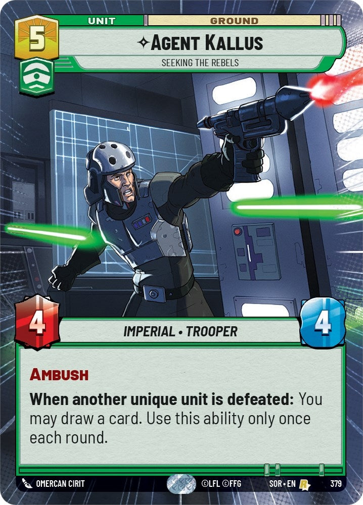Image for Agent Kallus - Seeking the Rebels (Hyperspace) - Star Wars: Unlimited