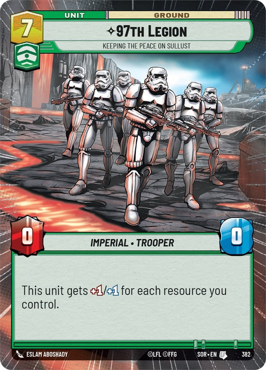 Image for 97th Legion - Keeping the Peace on Sullust (Hyperspace) - Star Wars: Unlimited