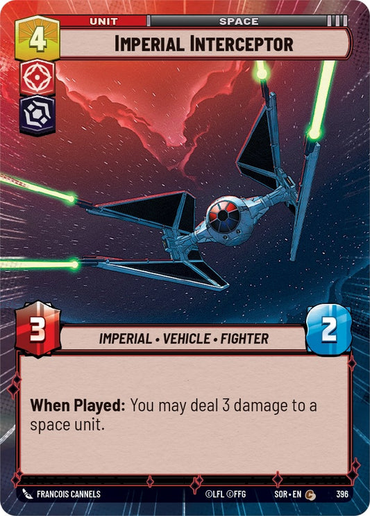 Image for Imperial Interceptor (Hyperspace) - Star Wars: Unlimited