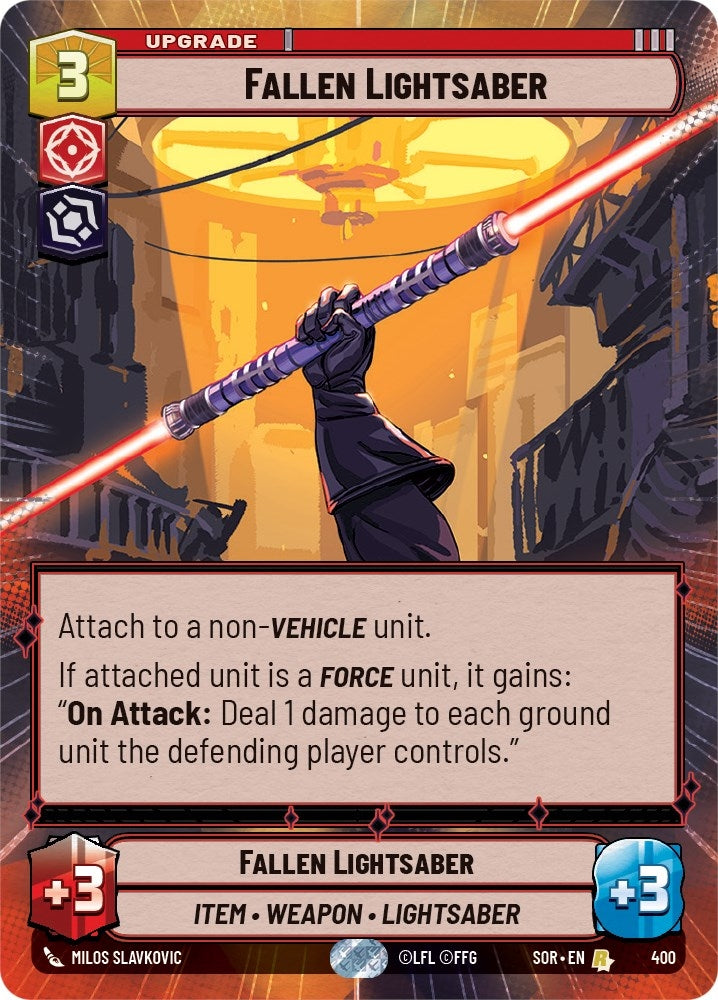 Image for Fallen Lightsaber (Hyperspace) - Star Wars: Unlimited