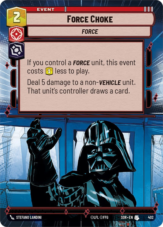 Image for Force Choke (Hyperspace) - Star Wars: Unlimited