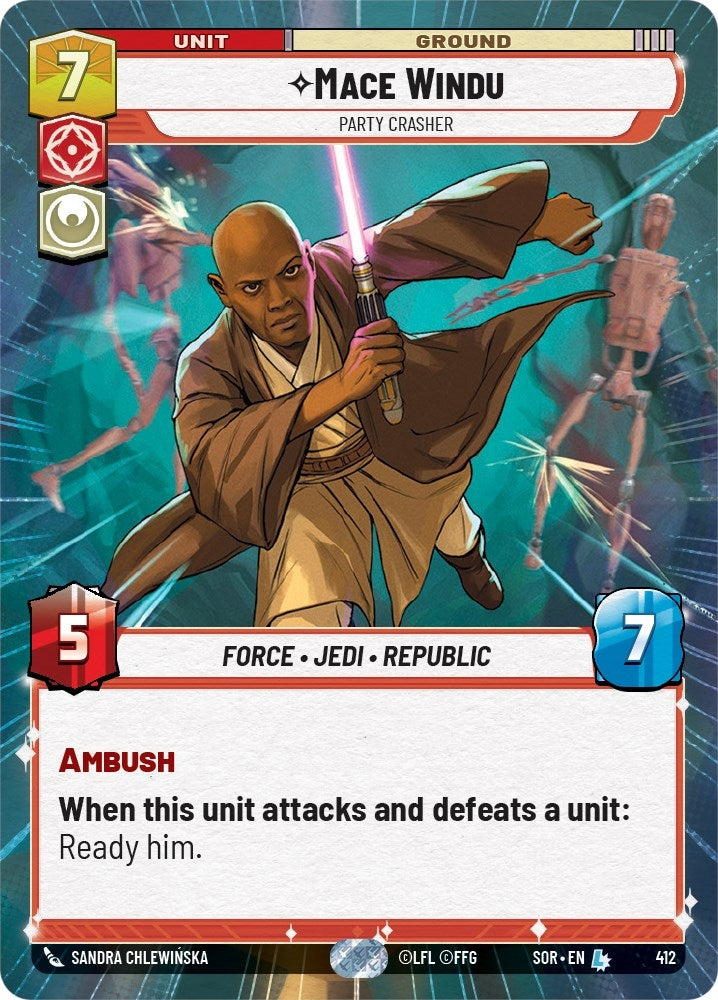 Image for Mace Windu - Party Crasher (Hyperspace) - Star Wars: Unlimited