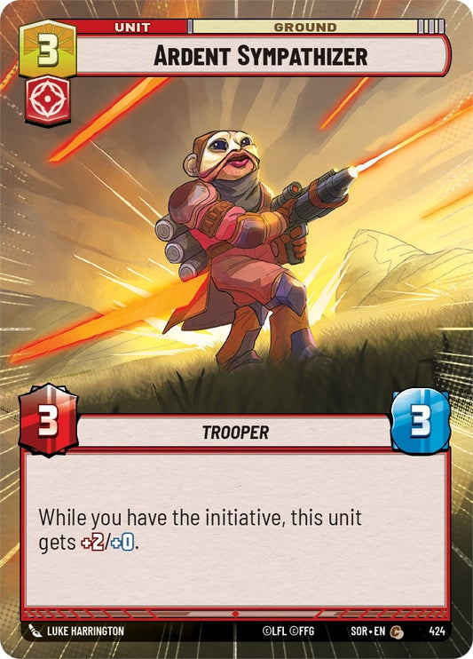 Image for Ardent Sympathizer (Hyperspace) - Star Wars: Unlimited