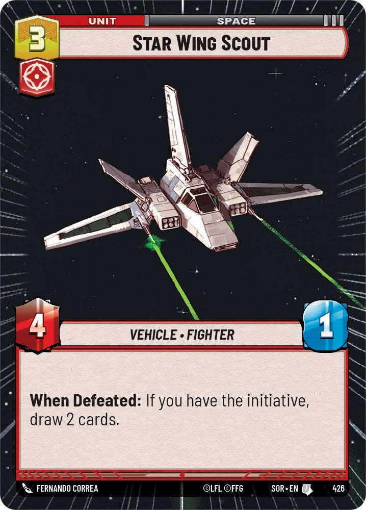 Image for Star Wing Scout (Hyperspace) - Star Wars: Unlimited