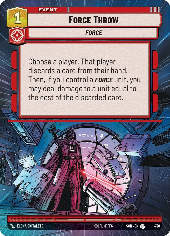 Image for Force Throw (Hyperspace) - Star Wars: Unlimited
