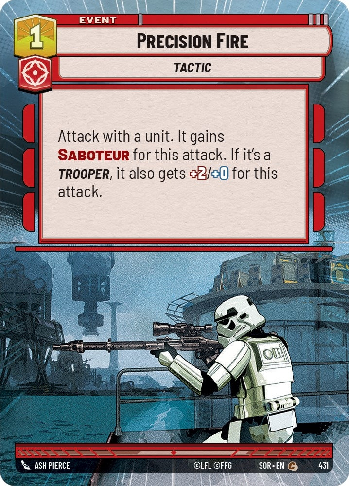 Image for Precision Fire (Hyperspace) - Star Wars: Unlimited