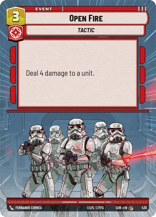 Image for Open Fire (Hyperspace) - Star Wars: Unlimited