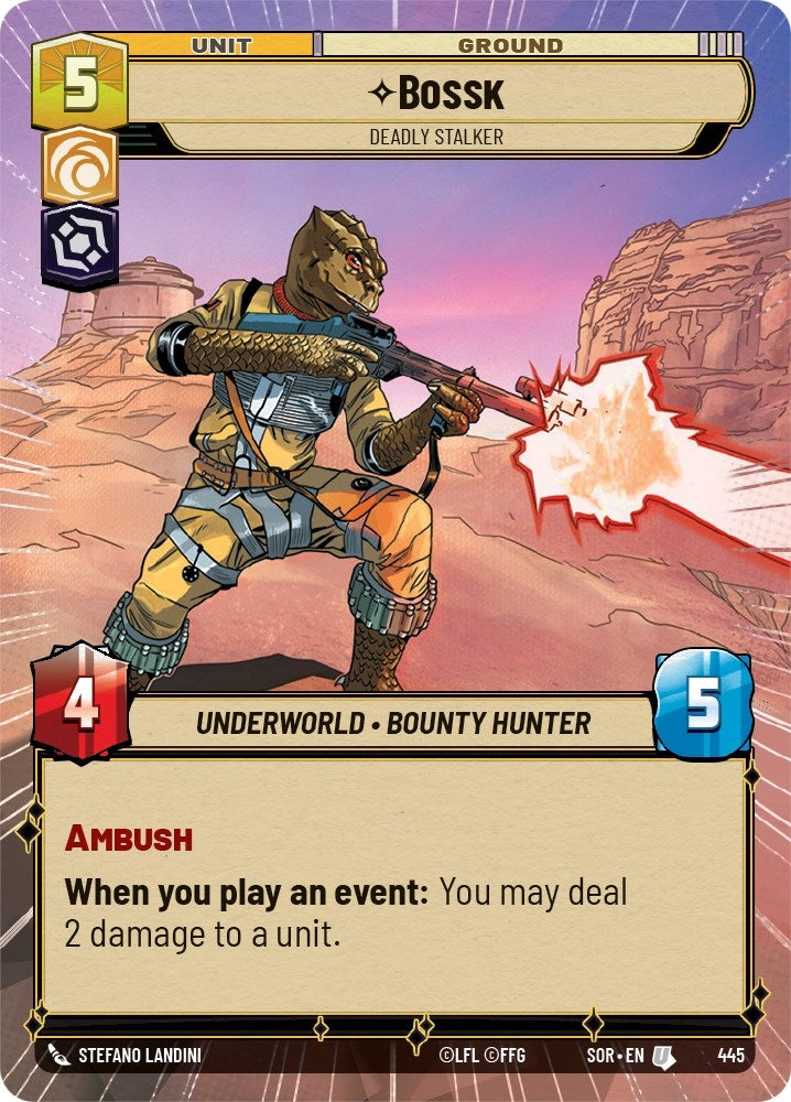 Image for Bossk - Deadly Stalker (Hyperspace) - Star Wars: Unlimited