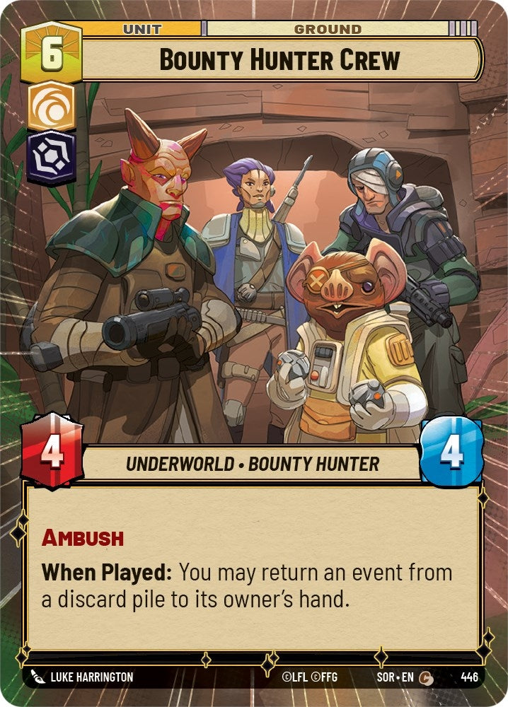 Image for Bounty Hunter Crew (Hyperspace) - Star Wars: Unlimited