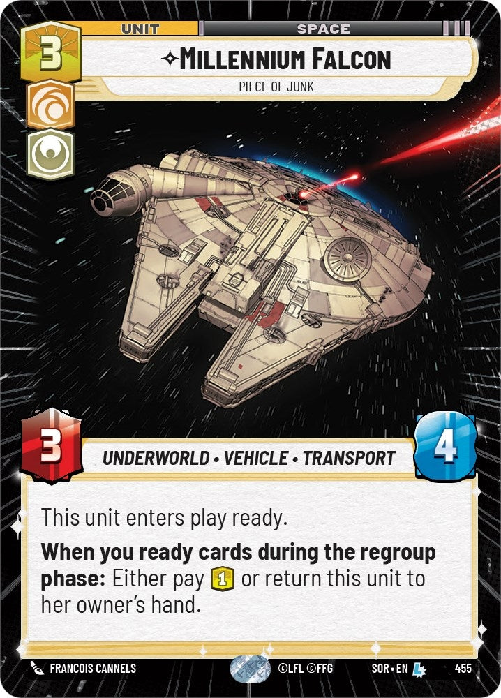 Image for Millennium Falcon - Piece of Junk (Hyperspace) - Star Wars: Unlimited