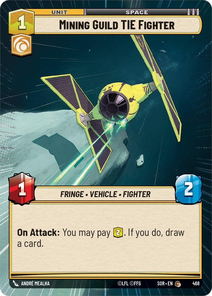 Image for Mining Guild TIE Fighter (Hyperspace) - Star Wars: Unlimited