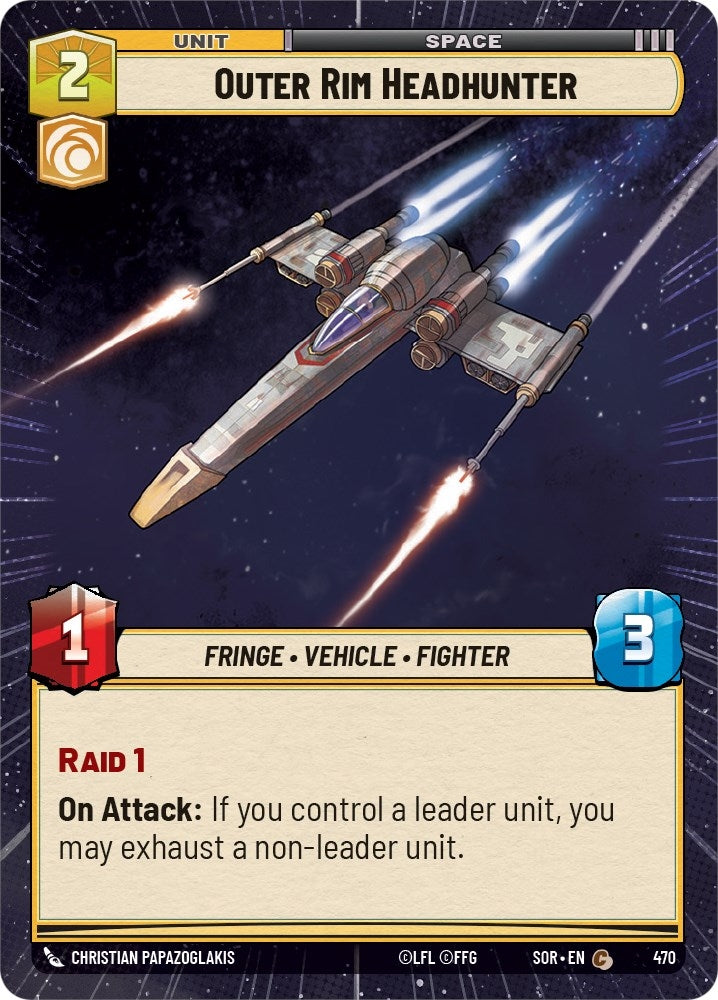 Image for Outer Rim Headhunter (Hyperspace) - Star Wars: Unlimited