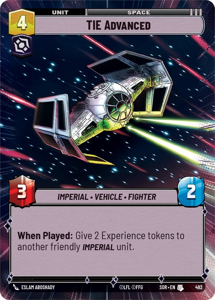 Image for TIE Advanced (Hyperspace) - Star Wars: Unlimited