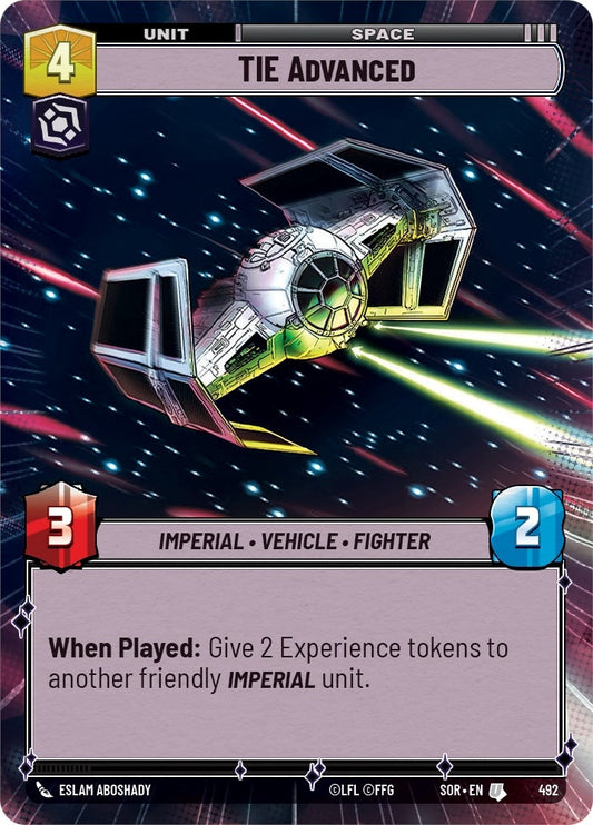 Image for TIE Advanced (Hyperspace) - Star Wars: Unlimited