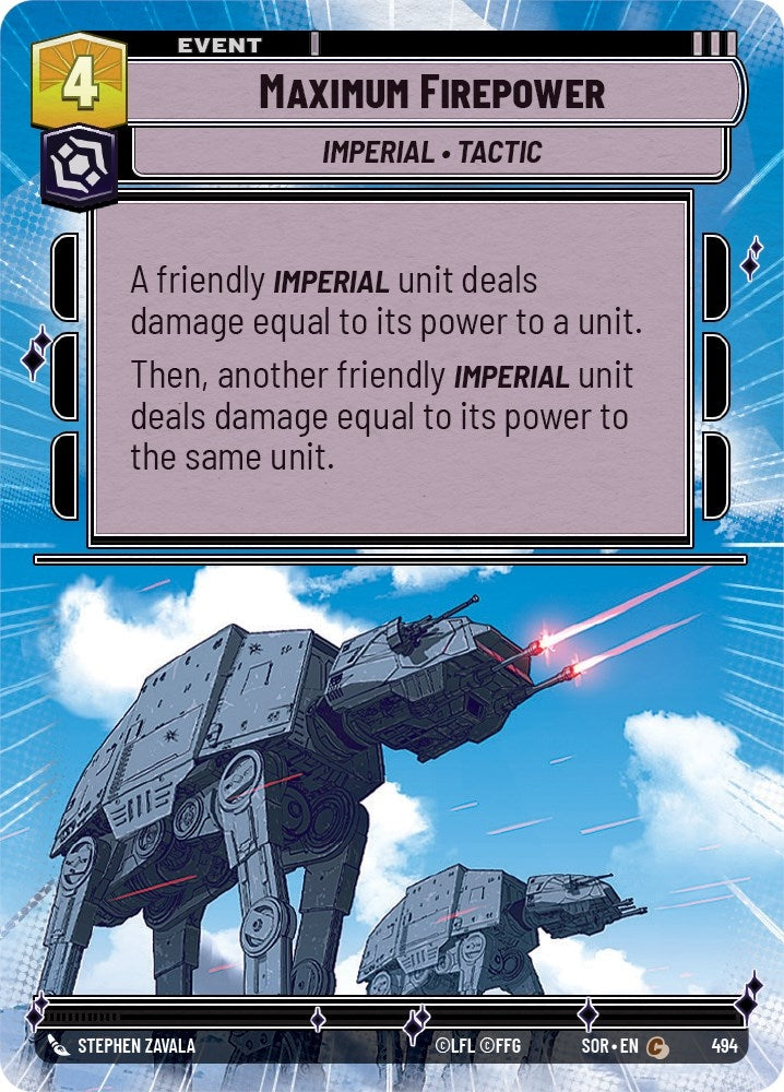 Image for Maximum Firepower (Hyperspace) - Star Wars: Unlimited