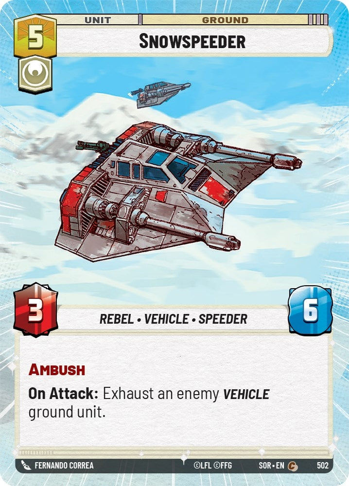 Image for Snowspeeder (Hyperspace) - Star Wars: Unlimited