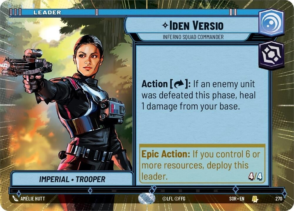 Image for Iden Versio - Inferno Squad Commander (Hyperspace) - Star Wars: Unlimited