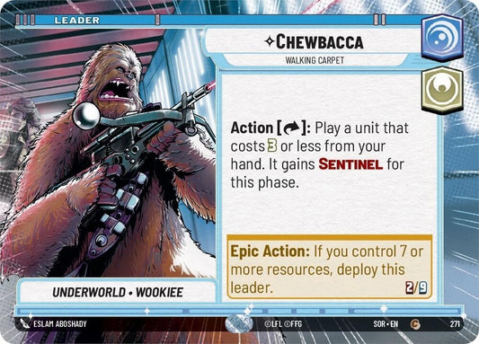 Image for Chewbacca - Walking Carpet (Hyperspace) - Star Wars: Unlimited