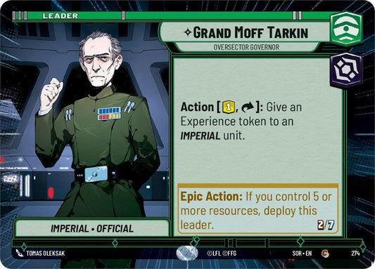 Image for Grand Moff Tarkin - Oversector Governor (Hyperspace) - Star Wars: Unlimited