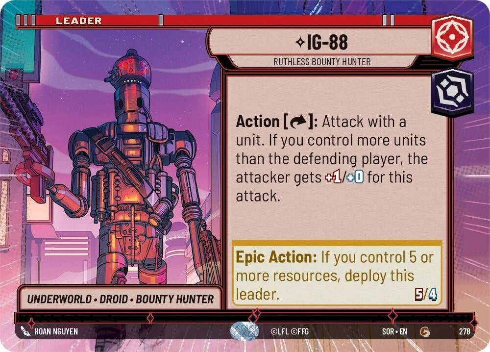 Image for IG-88 - Ruthless Bounty Hunter (Hyperspace) - Star Wars: Unlimited