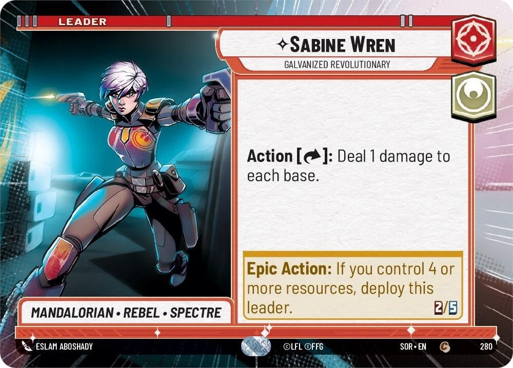 Image for Sabine Wren - Galvanized Revolutionary (Hyperspace) - Star Wars: Unlimited