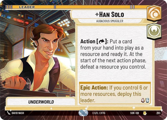 Image for Han Solo - Audacious Smuggler (Hyperspace) - Star Wars: Unlimited