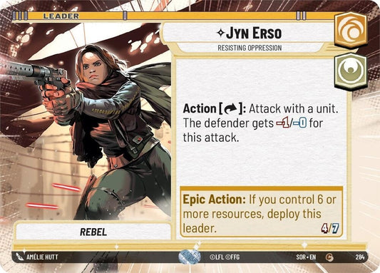 Image for Jyn Erso - Resisting Oppression (Hyperspace) - Star Wars: Unlimited