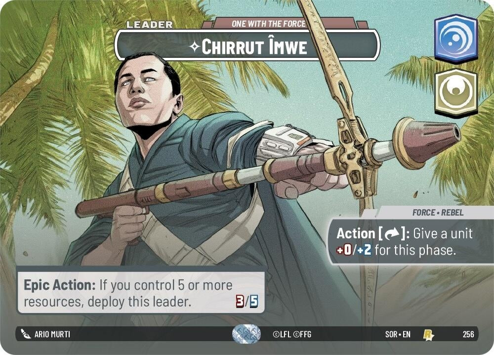 Image for Chirrut Imwe - One With The Force (Showcase) - Star Wars: Unlimited