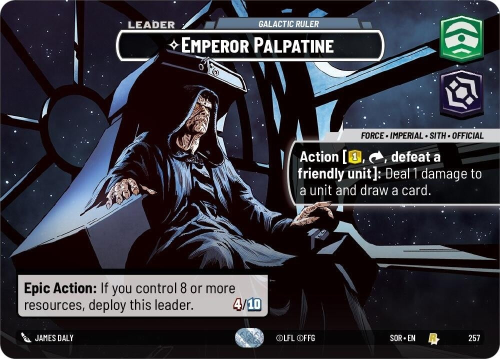 Image for Emperor Palpatine - Galactic Ruler (Showcase) - Star Wars: Unlimited